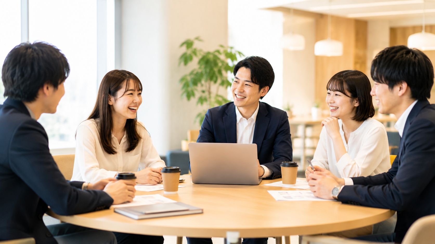 参加者と社員の座談会