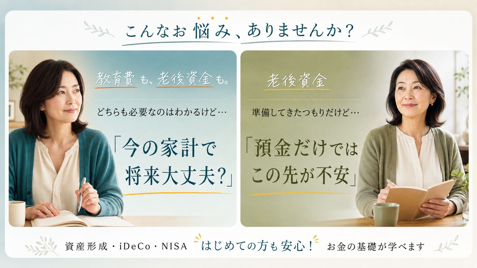 マネーセミナー お悩み訴求